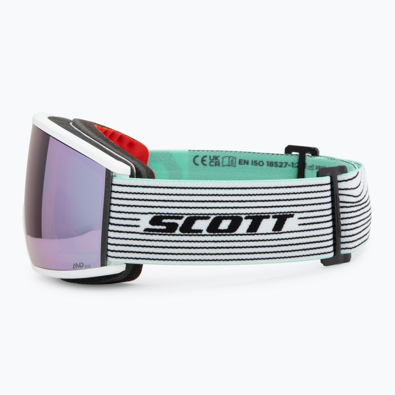 Maschera da sci SCOTT Ambit white/mint green/amp lavender chrome 4