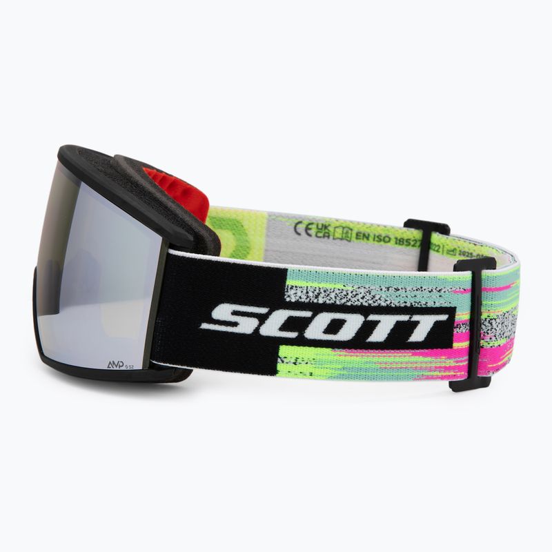 Maschera da sci SCOTT Ambit black/neon yellow/amp white chrome 4
