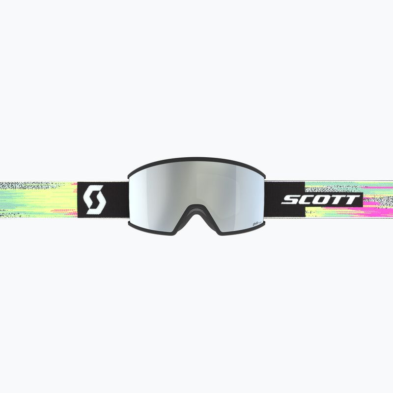Maschera da sci SCOTT Ambit black/neon yellow/amp white chrome 2