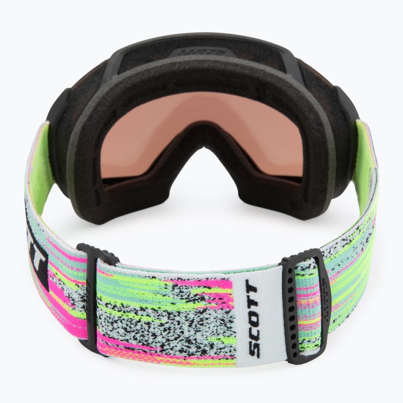 Maschera da sci SCOTT Faze II black/neon yellow/amp silver chrome 3