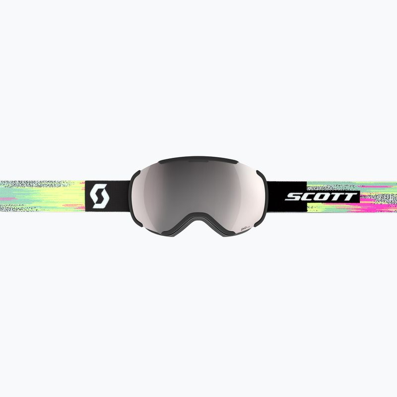 Maschera da sci SCOTT Faze II black/neon yellow/amp silver chrome 2