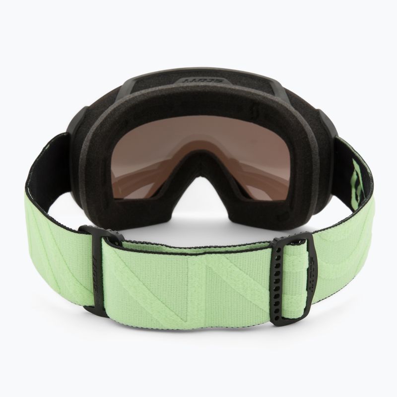 Maschera da sci SCOTT Faze II glow green/amp black chrome 3