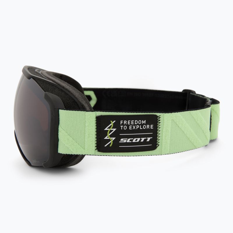Maschera da sci SCOTT Faze II glow green/amp black chrome 4