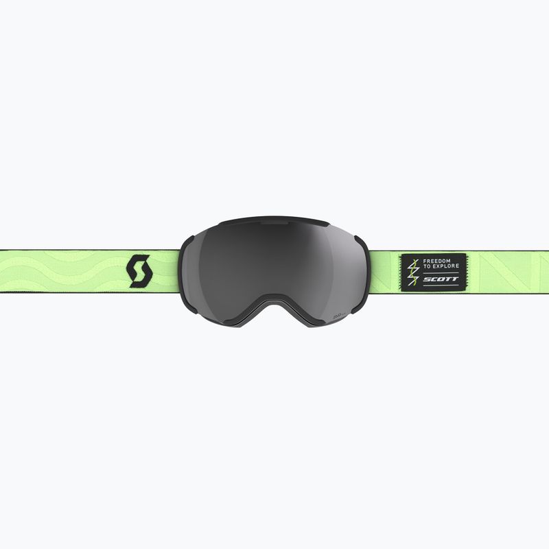 Maschera da sci SCOTT Faze II glow green/amp black chrome 6