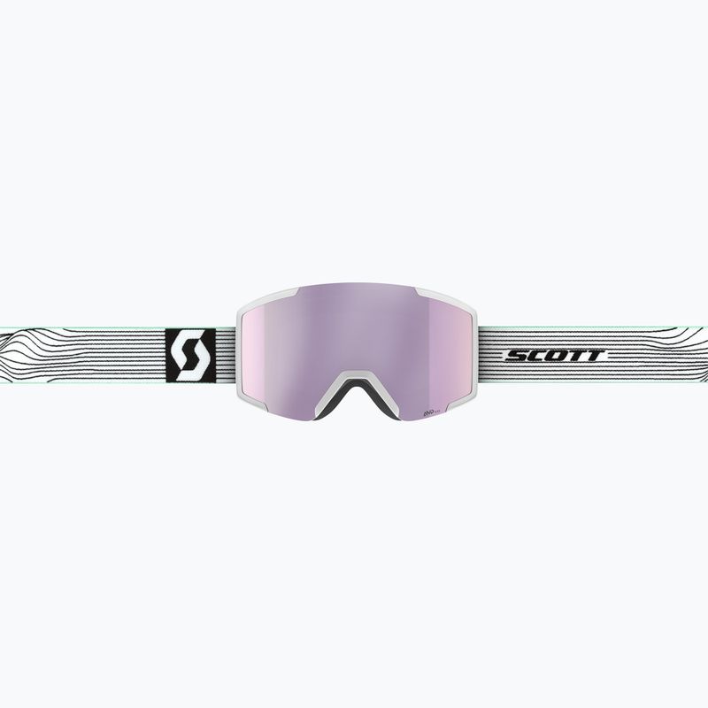 Maschera da sci SCOTT Shield white/mint green/amp lavender chrome 2