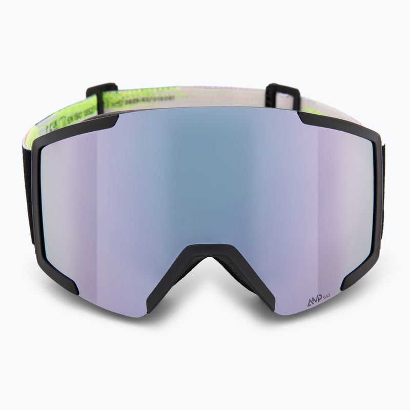 Maschera da sci SCOTT Shield black/neon yellow/amp lavender chrome 2