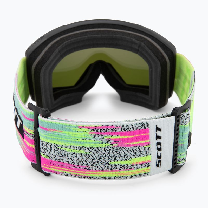 Maschera da sci SCOTT Shield black/neon yellow/amp lavender chrome 3