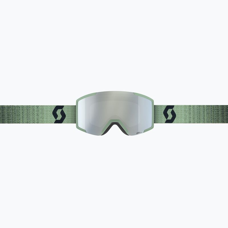 Maschera da sci SCOTT Shield soft green/black/& white chrome 2