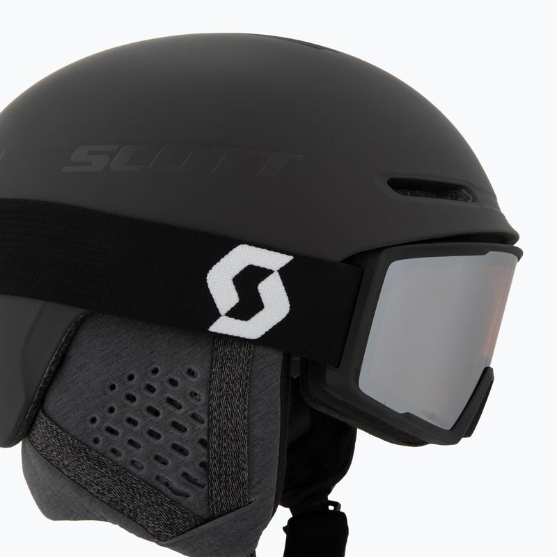Casco da sci SCOTT Track + Maschera da sci Factor Pro Combo mineral black & silver chrome 7