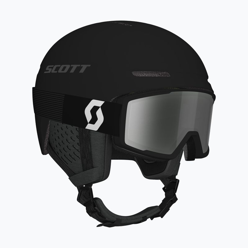 Casco da sci SCOTT Track + Maschera da sci Factor Pro Combo mineral black & silver chrome 10