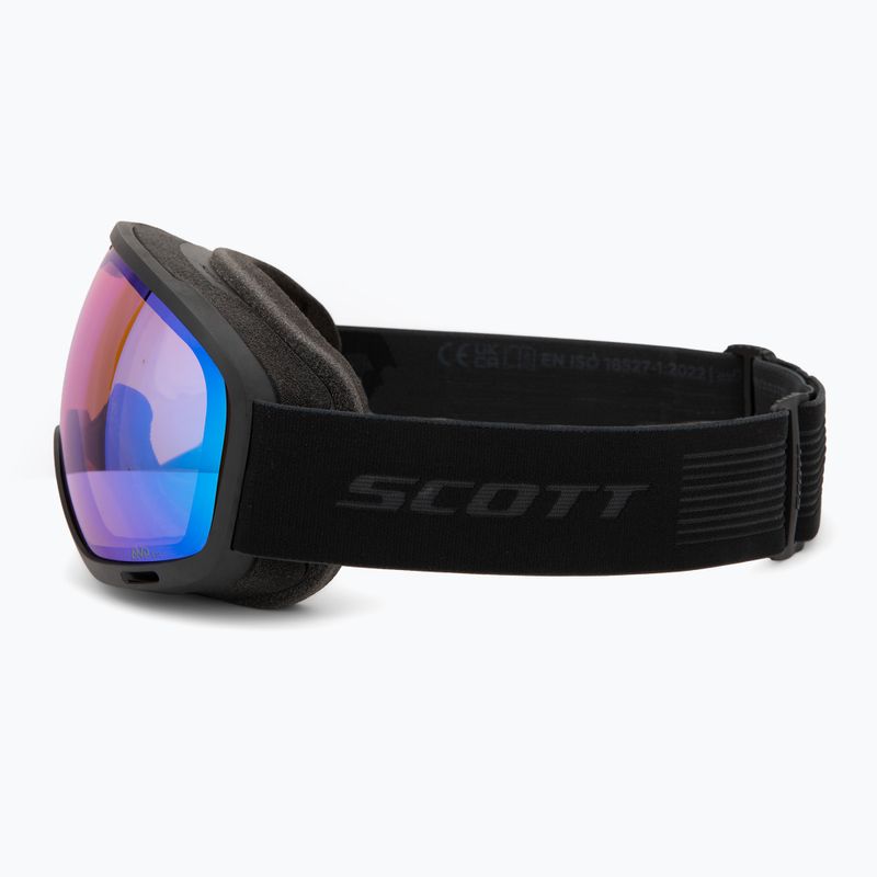 Maschera da sci SCOTT Unlimited II OTG mineral black/amp illuminator blue chrome 4