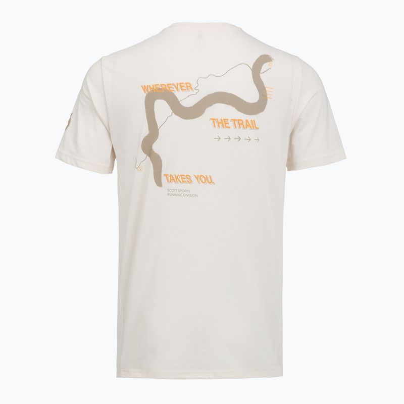 Maglia da corsa da uomo SCOTT Endurance DRI Tee cotton white/toast beige 2