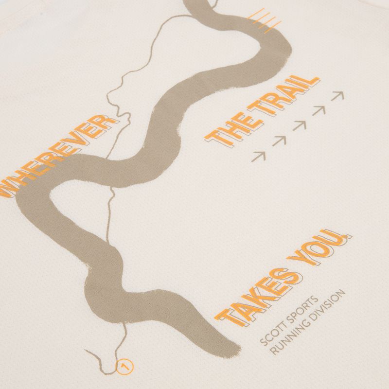 Maglia da corsa da uomo SCOTT Endurance DRI Tee cotton white/toast beige 4