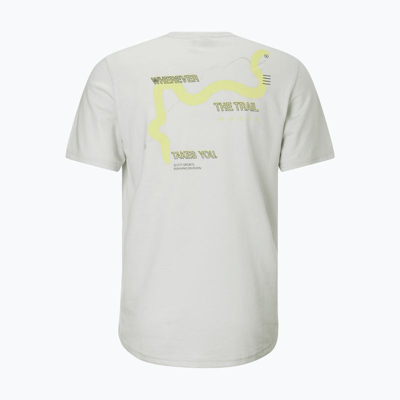Maglia da corsa da uomo SCOTT Endurance DRI Tee spray grey/acid yellow 2