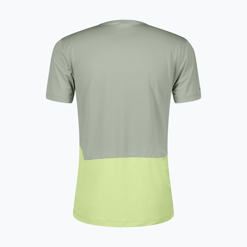 Maglia da corsa da uomo SCOTT Endurance Tech spray grey/acid yellow 2