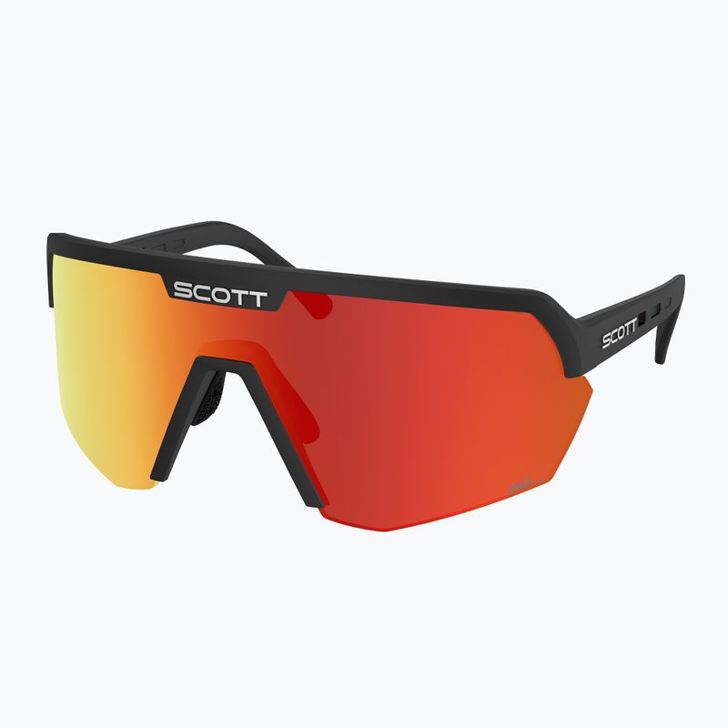 Occhiali da sole SCOTT Sport Shield black/amp red chrome
