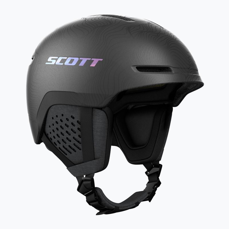 Casco da sci SCOTT Track granite black/holo silver