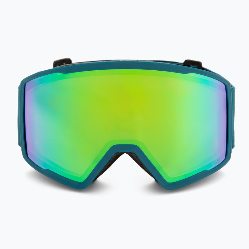 Maschera da sci SCOTT Trace Pro petrol green/green chrome 2