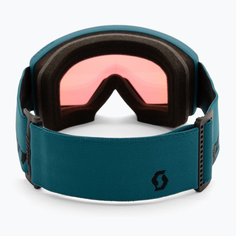 Maschera da sci SCOTT Trace Pro petrol green/green chrome 3