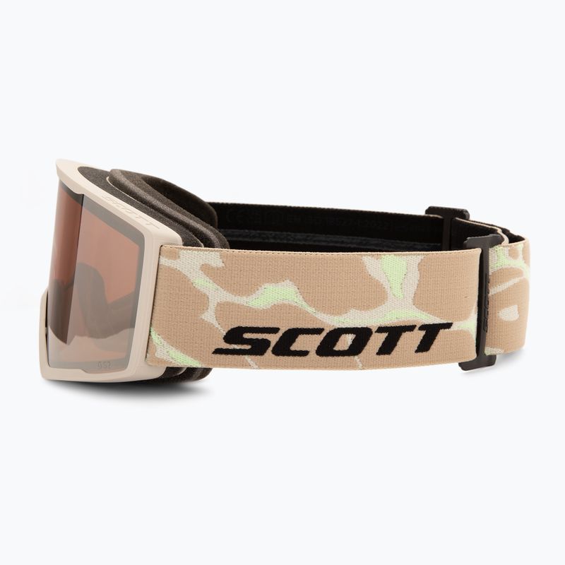 Maschera da sci SCOTT Trace Pro mojave beige/silver chrome 4
