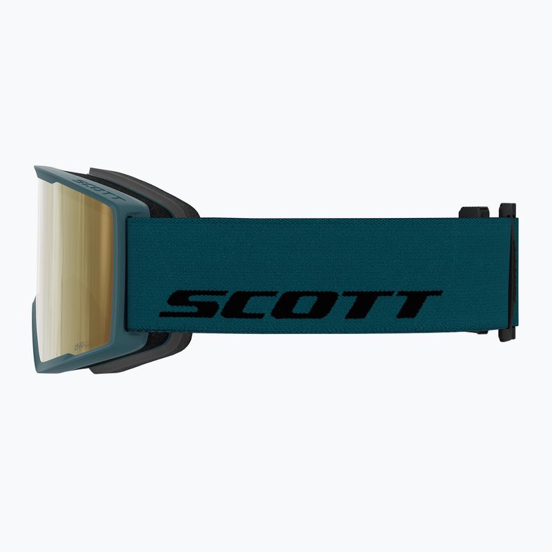 Maschera da sci SCOTT Trace Pro Light Sensitive petrol green/amp ls cinnamon chrome 2