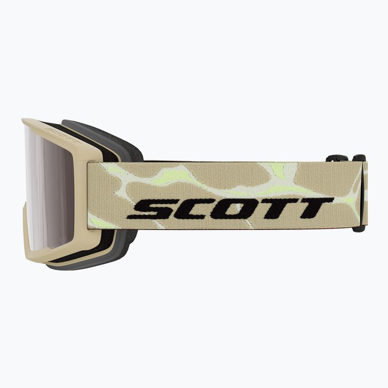 Maschera da sci SCOTT Trace Pro Compact mojave beige/silver chrome 2