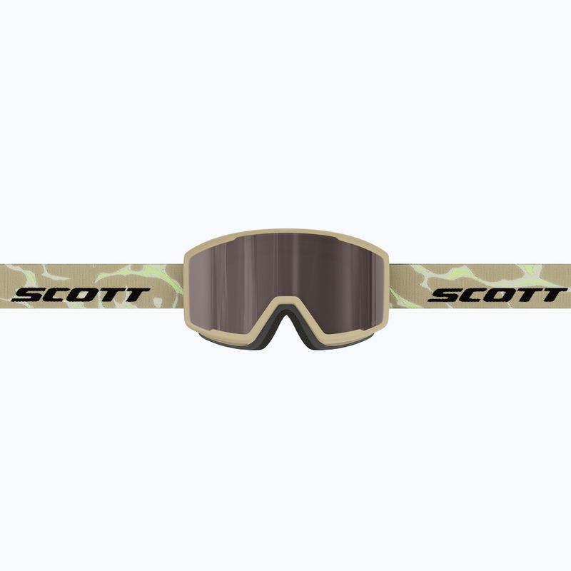 Maschera da sci SCOTT Trace Pro Compact mojave beige/silver chrome 3