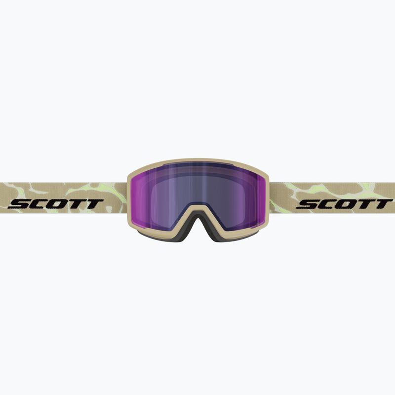 Maschera da sci SCOTT Trace Pro Comact Light Sensitive S2-4 mojave beige/amp ls blue chrome 4