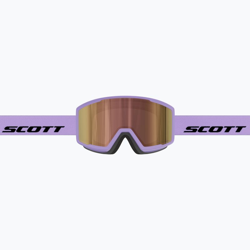 Maschera da sci SCOTT Trace Pro Compact Light Sensitive S1-3 sherbet purple/black/amp ls cinnamon chrome 4