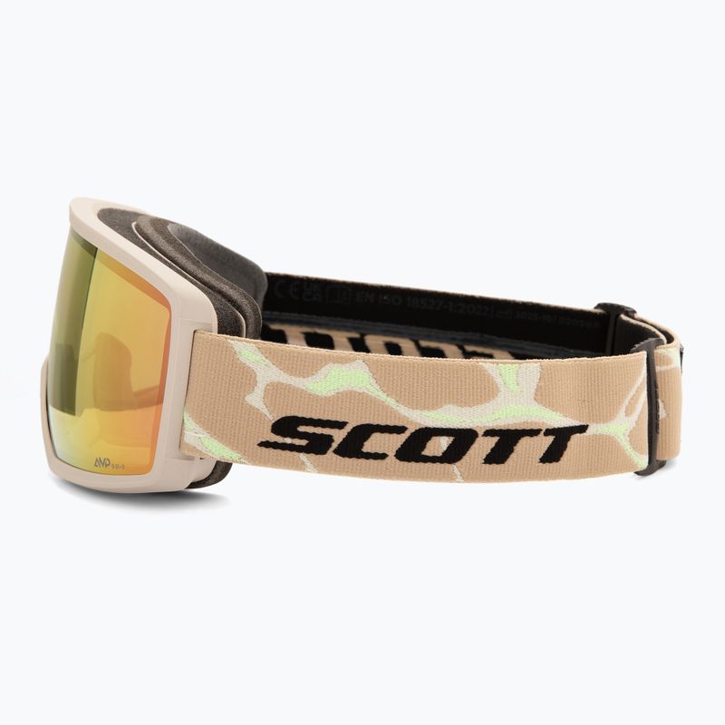 Maschera da sci Scott Neo Compact Light Sensitive S1-3 mojave beige/amp ls cinnamon chrome 4