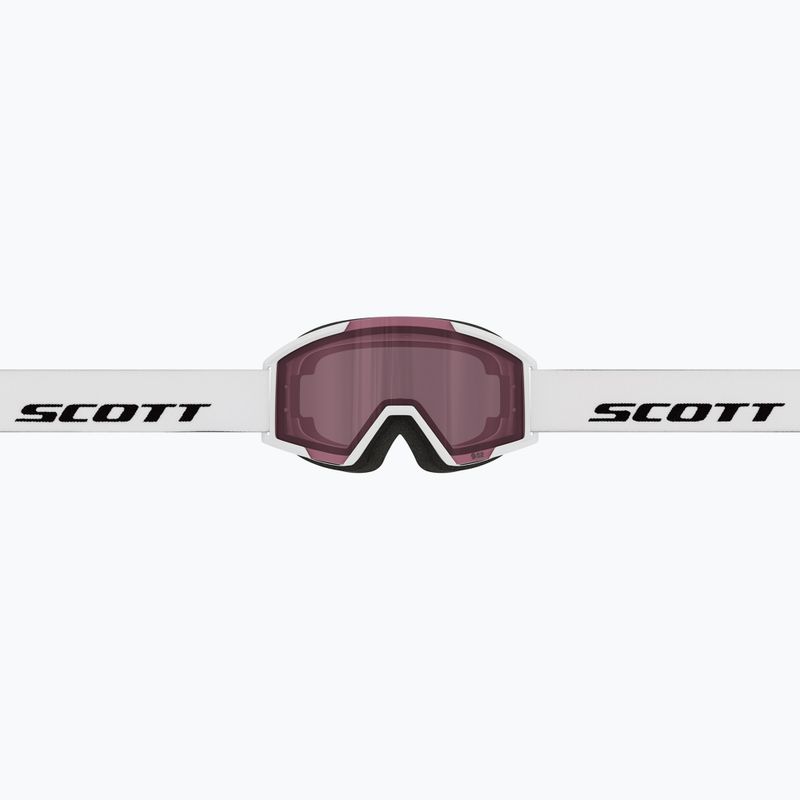 Maschera da sci per bambini SCOTT Shield white/rose 4