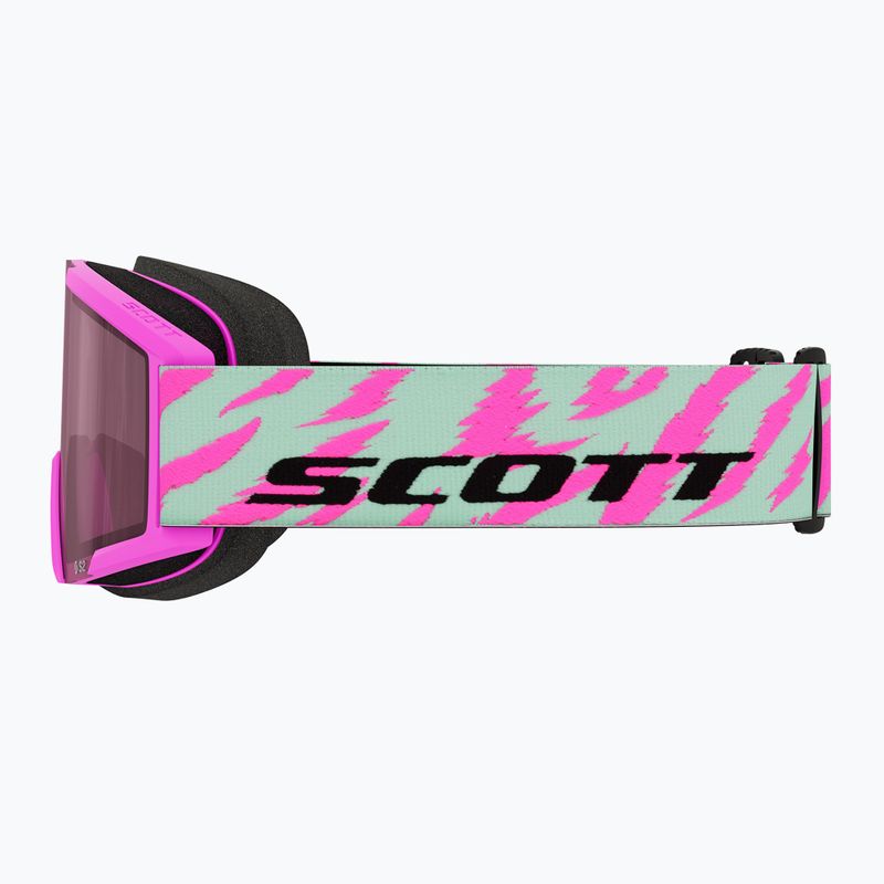 Maschera da sci per bambini SCOTT Shield neon pink/mint green/rose 3