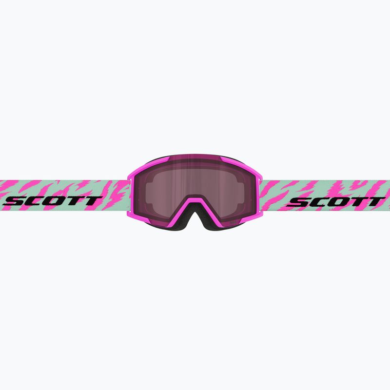 Maschera da sci per bambini SCOTT Shield neon pink/mint green/rose 4