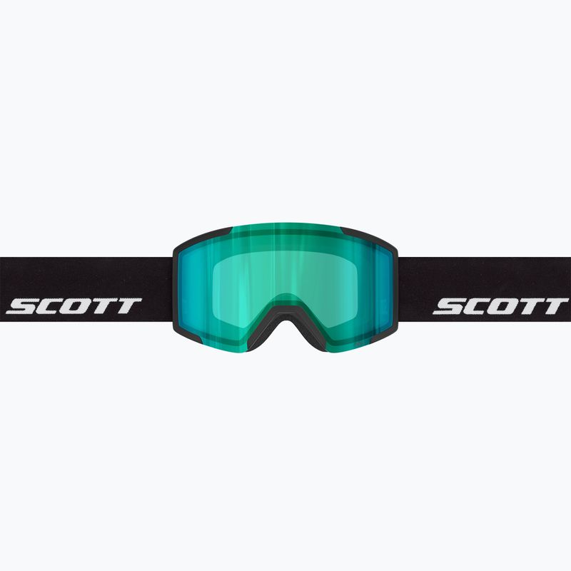 Maschera da sci SCOTT Shield black/amp green chrome 2