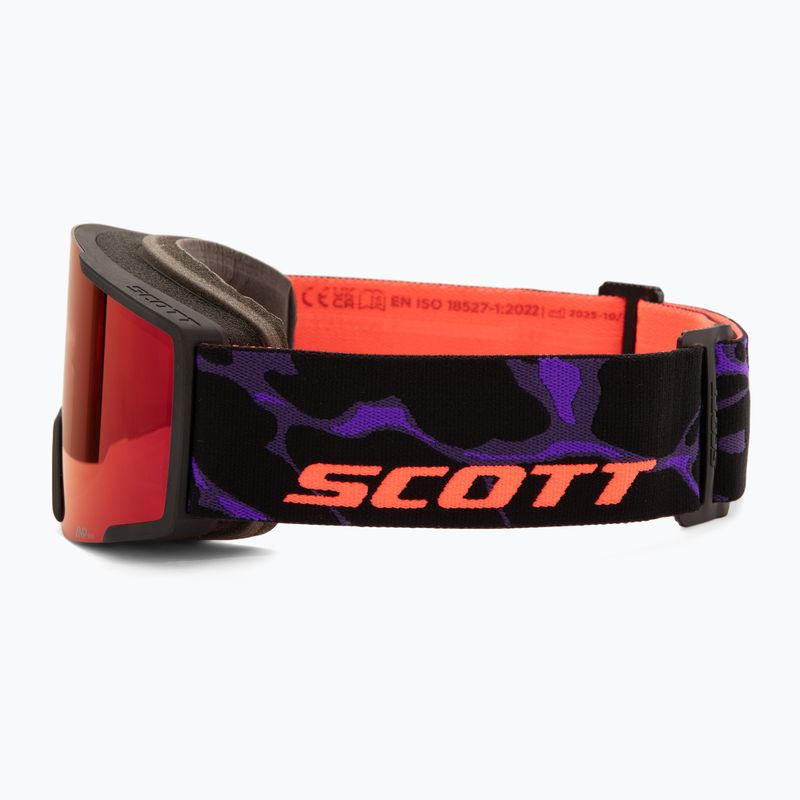 Maschera da sci SCOTT Shield black/amp red chrome 4