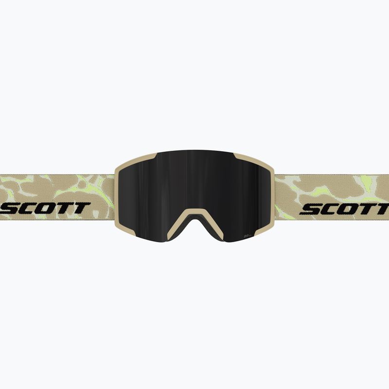 Maschera da sci SCOTT Shield mojave beige/amp black chrome 4