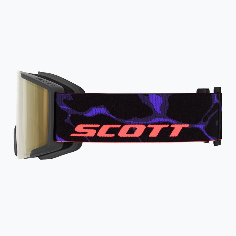 Maschera da sci SCOTT Shield LS black/purple/amp ls cinnamon chrome 2