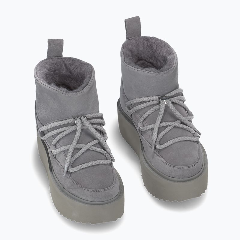 Stivali da neve donna INUIKII Classic Low Platform grigio 3