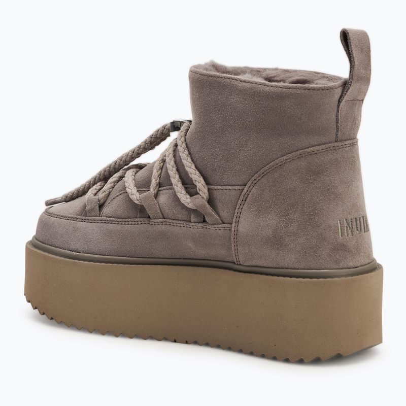 Stivali da neve donna INUIKII Classic Low Platform grigio 3