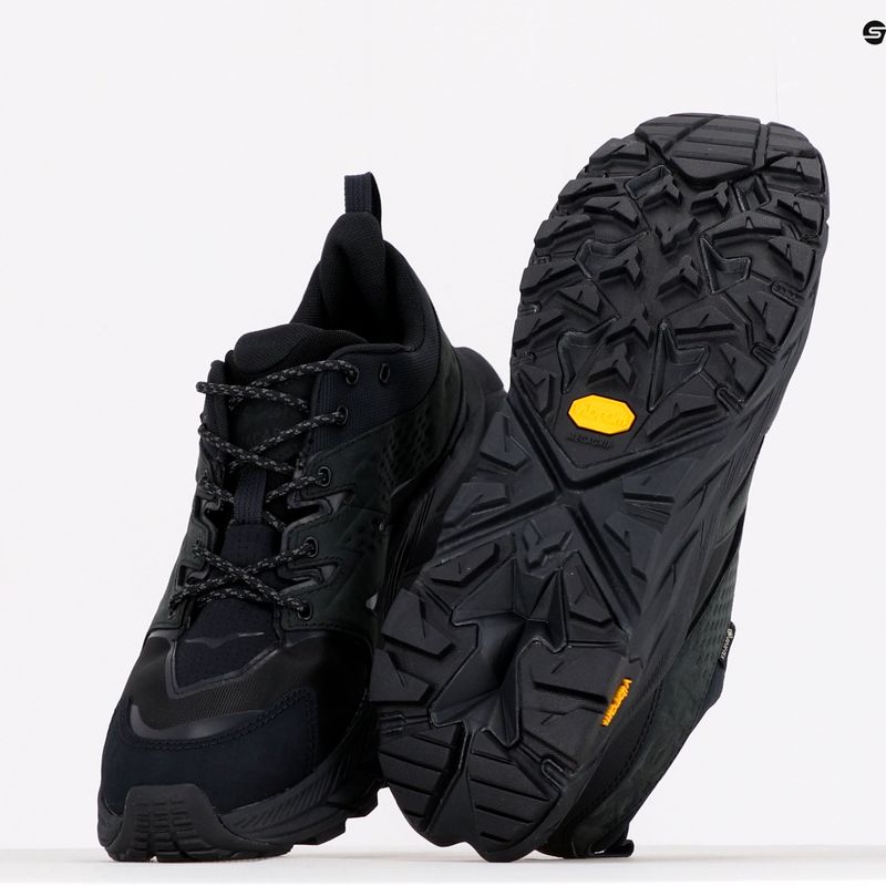 Scarpe da trekking da uomo HOKA Anacapa Low GTX nero/nero 11