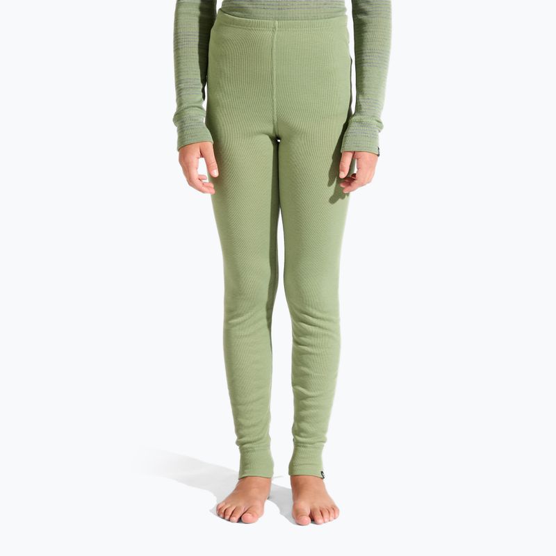 Set di intimo termico per bambini ODLO Active Warm Eco grigio acciaio melange/verde opaco 2