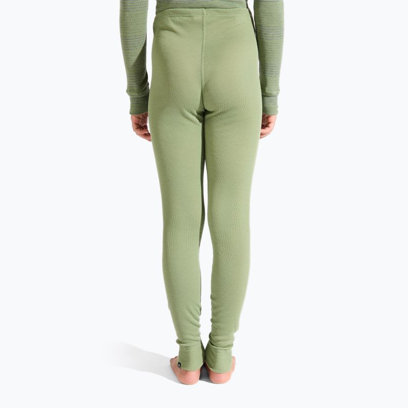 Set di intimo termico per bambini ODLO Active Warm Eco grigio acciaio melange/verde opaco 3