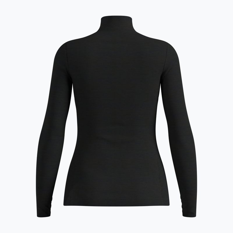 Felpa termica donna ODLO Merino 200 Bl Top Turtle Neck black 2
