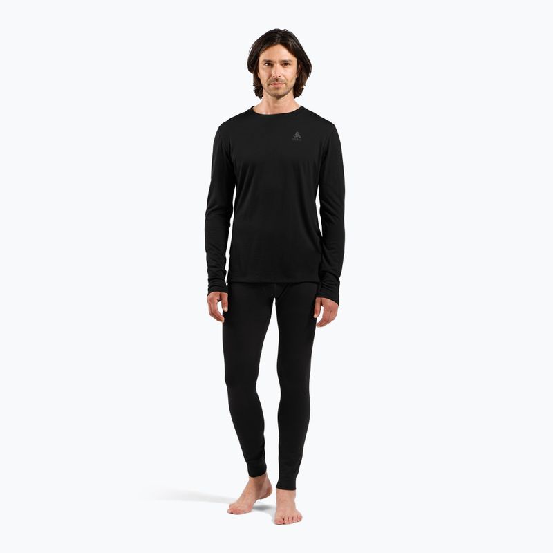 Maglia termica da uomo ODLO Merino 160 Bl Top Crew Neck black 2
