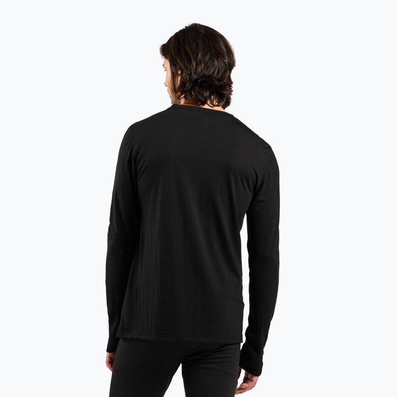 Maglia termica da uomo ODLO Merino 160 Bl Top Crew Neck black 3