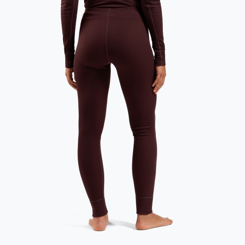 Pantaloni termoattivi da donna ODLO Active Warm Bl Bottom Long fudge 3