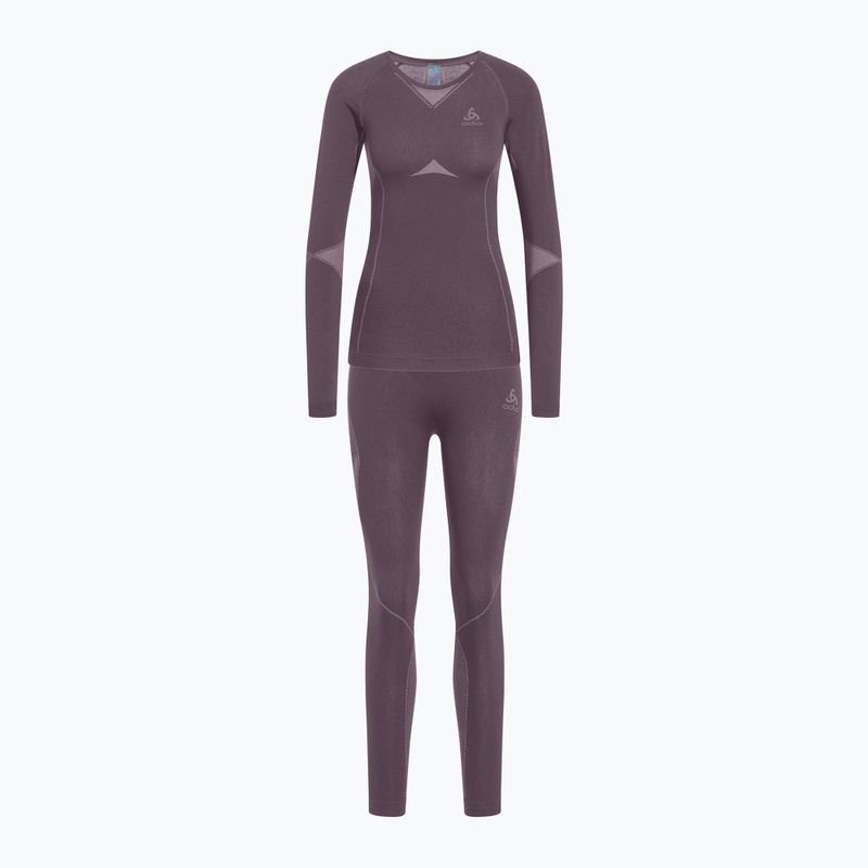 Set di biancheria intima termica da donna ODLO Fundamentals Performance Warm gray ridge