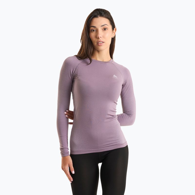 Maglia termica da donna ODLO Performance Warm Bl Top Crew Neck gray ridge