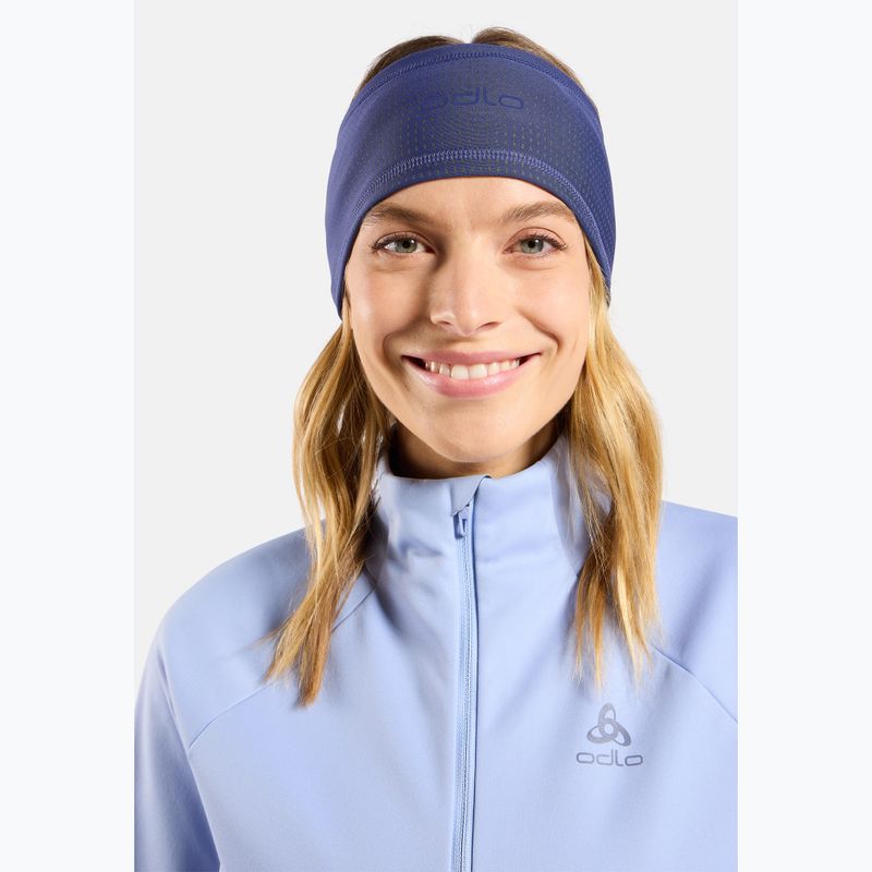 Fascia per la testa ODLO Polyknit Warm Reflective skipper blue 4