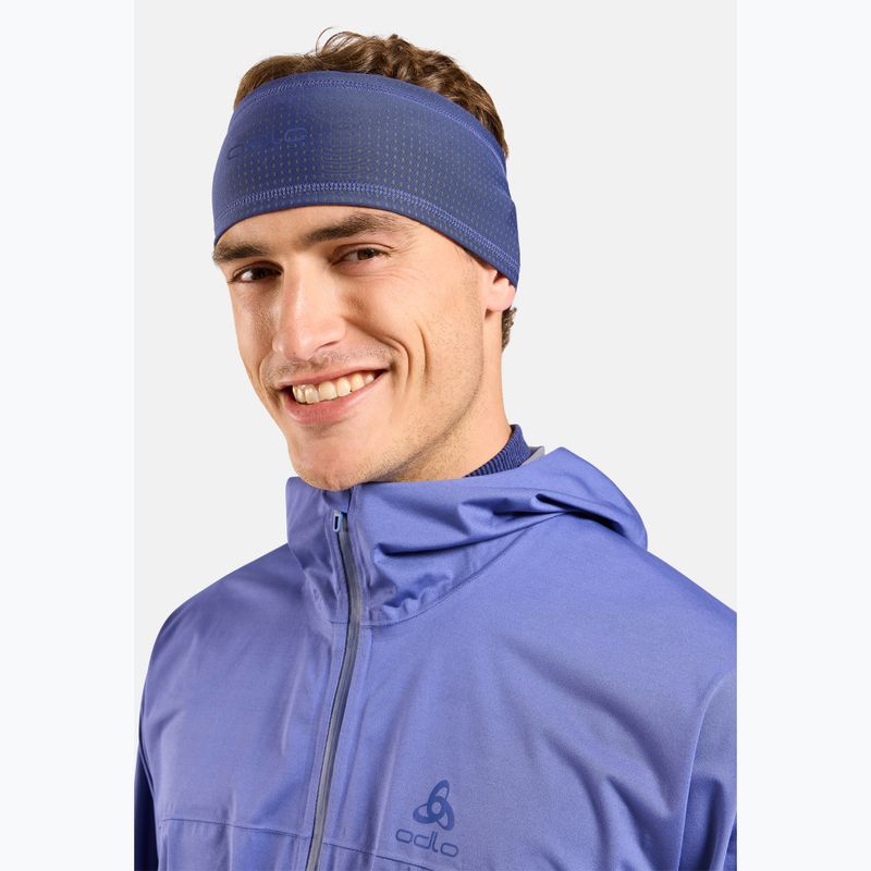 Fascia per la testa ODLO Polyknit Warm Reflective skipper blue 5